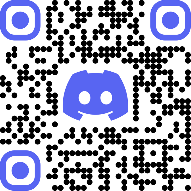 QR code that takes you to the Discord chat